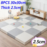 Activities Mat for Baby Play Mat Thicken 2.5cm 8PCS Game Mats Tatame Baby Mat Playroom Mat Play Mats Floor Noise Mat Puzzle Mat