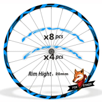 26er 27.5er 29er MTB Rim Wheel Sticker Bicycle Stickers Cycle Reflective Mountain Bike Wheels Decal for HAVEN