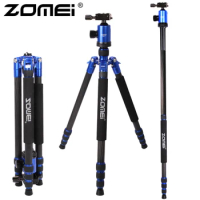 ZOMEI Z888C Professional Travel tripod Carbon Fiber camera Monopod Stand &amp; Ball head with Bag for DSLR camera 5 Color available