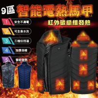 九區智能發熱馬甲 電熱保暖背心 發熱背心(發熱 保暖 智能觸控 三檔可調)