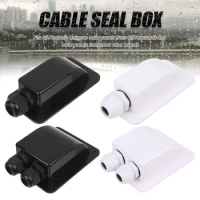 Boat Caravan Motorhome Solar Panel Terminal Block Case Double/Single Ports Cable Entry Gland RV Roof Cable Box