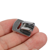 1Pc Sliver Rolled Hem Curling Presser Foot For Sewing Machine Singer Janome Sewing Accessories 2.3cm x 1.7cm