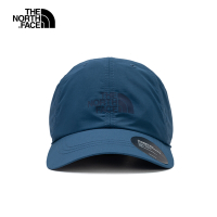【The North Face 官方旗艦】北面男女款藍色簡約LOGO休閒運動帽｜5FXLHDC