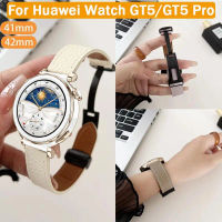 Dây đeo Da cho Huawei Watch GT5 Pro 42mm / GT5 41mm Đồng Hồ thông minh Dây đeo cổ tay dự phòng cho H