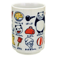 真愛日本 日本製日式湯吞杯 熊貓家族與好朋友們 熊貓家族50th週年 熊貓家族 日式杯子 湯吞杯 壽司杯