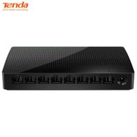 Tenda SG108 Mini 8Port Desktop 1000Mbps Network Switch Gigabit Fast RJ45 Ethernet Switcher LAN Switching Hub Adapter for Router