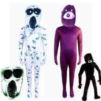 2024 New Arrival Game Doors Kids Boy Seek Cosplay Adult Family Ambush Halloween Costume Jumpsuit Hoo