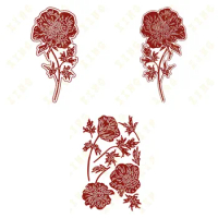 New Build a Bouquet Anemone Flowers Metal Cutting Dies Stencils For DIY Scrapbooking Decorative Embossing Handcraft Die Cutting