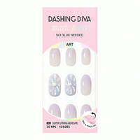 Dashing Diva/M 薄型經典美甲片- 花兒精靈-30片