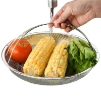 Food Steaming Basket Premium Stainless Steel Veggie Steamer Basket Rice Sieve For Cooking Fits Instant Pot Pressure Cooker