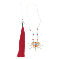 Delicate Hanfu Necklace Pendant Necklace Ancient Necklace for Woman Girls Dropship