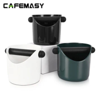 CAFEMASY Espresso Grounds Bucket Coffee Knock Box 0.9L Professional Home Barista Knock Box Anti-slip Dump Bin Kitchen Accessary
