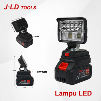 JLD lampu emergency,senter mini cas super terang,senter LED multifungsi Lampu baterai Makita Lampu L
