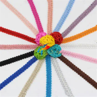 40Meters 16Colors Special DIY Lace Trim Braided for Costume High Quality Centipede Braid Sewing Lace Ribbon 1.1cm
