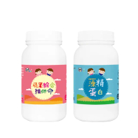 【Pandababy 鑫耀生技】蔬果綜合維他命粉+藻精蛋白粉 2入組(150g+120g)
