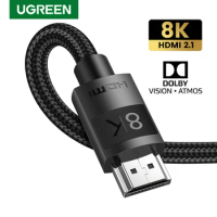 UGREEN HDMI 2.1 HDMI Splitter Cable 8K/60Hz 4K/120Hz Support Dolby Vision &amp; Atmos eARC for RTX 3080 Xbox Series X Cable HDMI 8K