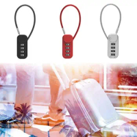 4 Digit Password Lock Dormitory Cabinet Backpack Zipper Padlock Travel Anti-theft Security Coded Luggage Combination Lock