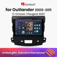 Junsun V1 AI Voice Wireless CarPlay Android Auto Radio For Mitsubishi Outlander xl 2 2005-2011 Car Multimedia GPS 2din autoradio