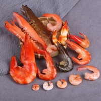 【滿299出貨】仿真蝦模型假基圍蝦塑膠蝦仁生熟蝦菜品食物食品擺放展示拍攝道具【仿真菜】【仿真模型】【仿真食品】