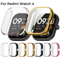 Plating Case for Redmi Watch 4 Soft TPU Cover Bumper Shell Protector for Xiaomi Redmi watch3 Smartwatch Cases