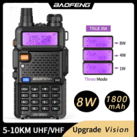 Baofeng UV-5R 5W/8W High power Walkie Talkie trile power Powerful CB Radio Station VHF UHF Dual Band