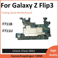 Good Motherboard For Samsung Galaxy Z Flip3 Flip 3 5G F711B F711U F711 128G Unlocked Clean IMEI Mainboard