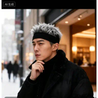 Topi, wig, rambut pendek, gaya serba bisa, trendi, gaya jalanan, topi hip-hop, gaya Korea.