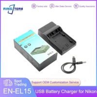 EN-EL15 EN-EL15a ENEL15 USB Battery Charger for Nikon D7000 D7100 D7200 D850 D750 D7500 Camera Batteries