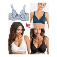 Bonprix Bra Wanita Kawat Full Cup Tanpa Busa Mix Hias Lace Premium JUMBO Big SIZE Underwire Non Padd