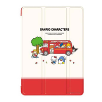 小禮堂 Sanrio大集合 10.2吋 iPad皮套保護殼 (紅白公車款) 4550432-033191