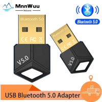 MnnWuu Bluetooth USB 5.0 Adapter for Computer Bluetooth Dongle USB Bluetooth PC Adapter Bluetooth Receiver Transmitter