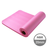 【SUKEII】NBR高密度20mm瑜珈墊(附綁帶+揹袋)