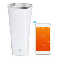 Electric reminder vacuum cup water temperature control smart ember coffee mug wireless by WIFI controlled