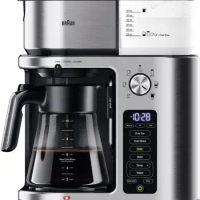MultiServe Plus 10- Cup Pod Free Drip Coffee Maker, 7 Brew Sizes/Hot &amp; Cold Brew &amp; Hot Water for Tea, KF9370SI