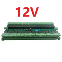 12V 24V 32 Channel DIN Rail RS485 Relay Module Modbus RTU Protocol Remote Control PLC Expansion Board 6 Working Mode Relay Board