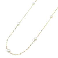 【二手名牌BRAND OFF】Tiffany & Co 蒂芬妮 18K 黃金 珍珠 項鍊