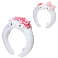 小禮堂 Hello Kitty 絨毛造型髮箍髮箍 (50週年系列)