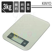 【九元生活百貨】KINYO 不鏽鋼電子秤/3kg DS-002 料理秤 烘焙 扣重 LED顯示