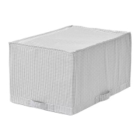 STUK 收納盒, 白色/灰色, 34x51x28 公分