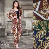 SETELAN OUTER TUNIK 102 / SETCEL OUTER / SETCEL OUTER RAYON murah