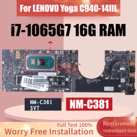 For LENOVO Yoga C940-14IIL Laptop Motherboard NM-C381SRG0N i7-1065G7 16G RAM 5B20S43850 Notebook Mainboard