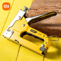 Xiaomi Deli 3 IN 1 Heavy Duty Staple Gun For DIY Household Decoration Furniture Stapler Wood Hole Decoration Manual Hand Tools