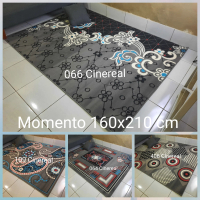 Karpet Permadani Abu-abu Grey Momento 160x210 cm