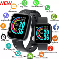 D20Pro Smart Watch Men Women Fitness Tracker Watch Sport Heart Rate Blood Pressure Monitor Waterproof Smartwatch for Android IOS