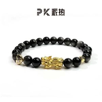 PARAS KORS派熱 粉墨同心貔貅男款手串 男士輕奢氣質手鍊 小眾百搭飾品