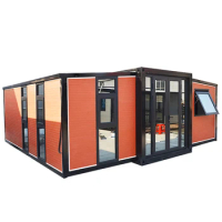Factory Customized Galvanized Steel Outdoor Foldable Bedroom with Bathroom 20ft 40ft Folding Expandable Container Modular House