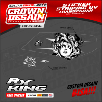 Striping UV RX King Motif Medusa - Striping Transparan Yamaha RX KING Custom Medusa - SRX-UV