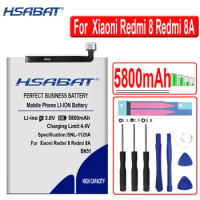 HSABAT 5800mAh BN51 Battery for Xiaomi Redmi 8 Redmi 8A Redmi8 Redmi8A M1908C3IC M1908C3IE M1908C3IG M1908C3IH M1908C3IC