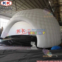 Outdoor Large Dome Inflatable White Igloo Tent With LED Light