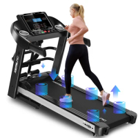 K600 LCD High end screen multi-function treadmills 2.0HP machine Foldable electric treadmill cheap treadmill
